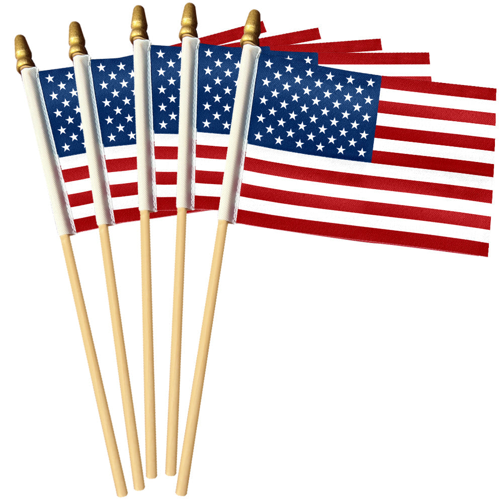Handheld American Flag, Small American Flags On Sticks for Patriotic Parades and Celebrations, Flag for Veterans day