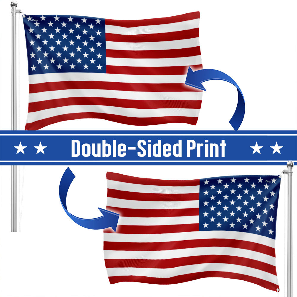 FLAGWIX Premium American Grommet Flag - Weatherproof Outdoor United States Flag