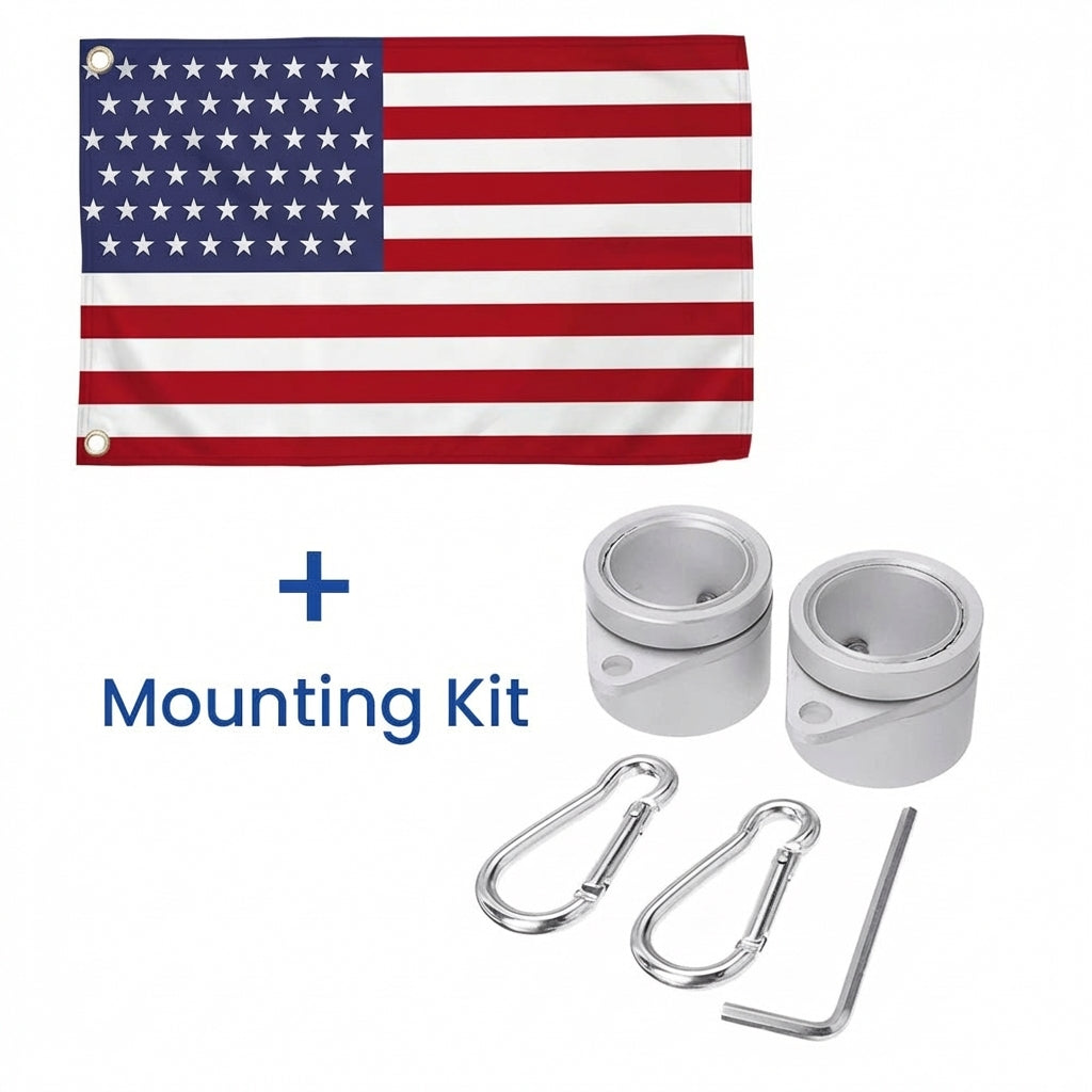 FLAGWIX Premium American Grommet Flag - Weatherproof Outdoor United States Flag