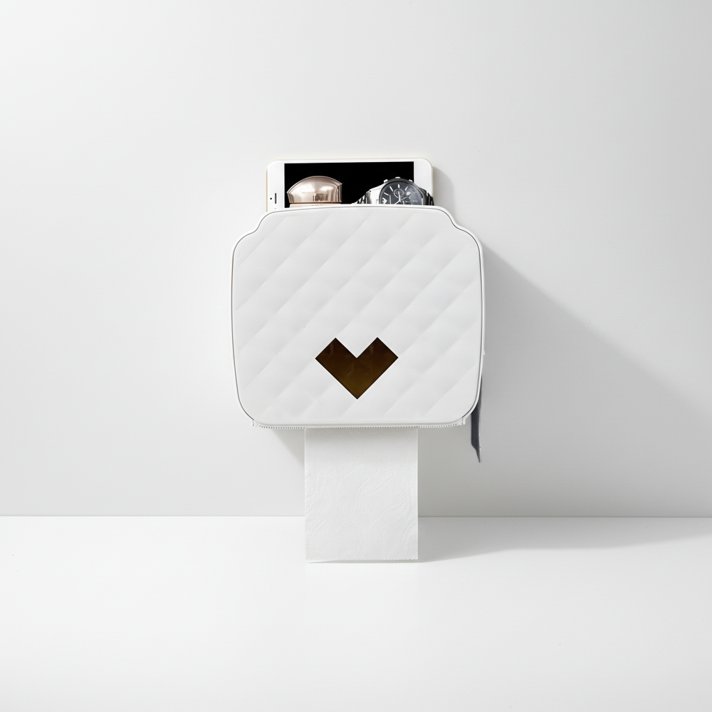 Toilet paper dispenser with shelf - SafeRoller