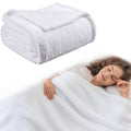 Dual Sided Lightweight Cooling Blanket, Breathable Soft Knit and Cool Touch Summer Blanket for Comfortable Sleep