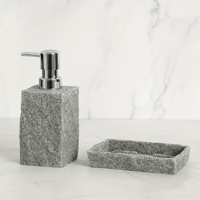 Four-piece bathroom accessory set - Gravorn