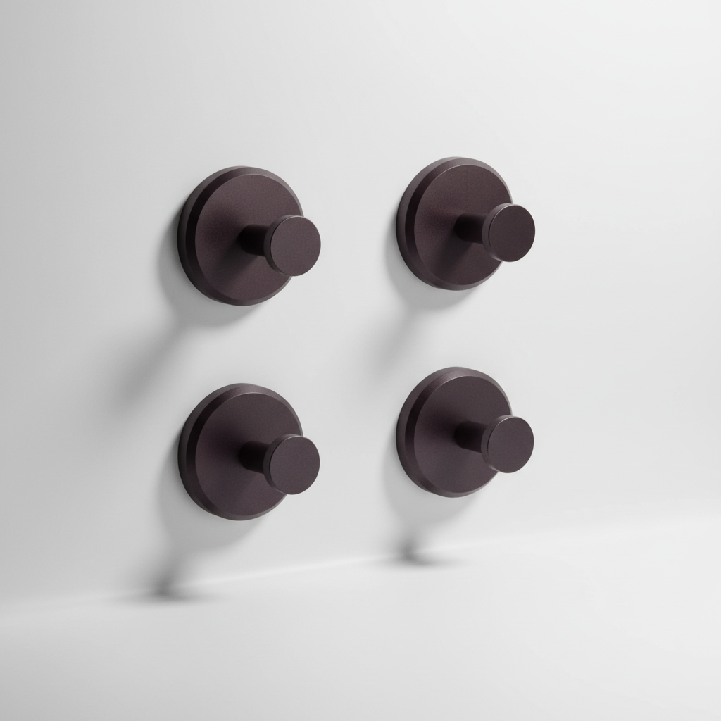 Wall-mounted bathroom hook set - Mountique