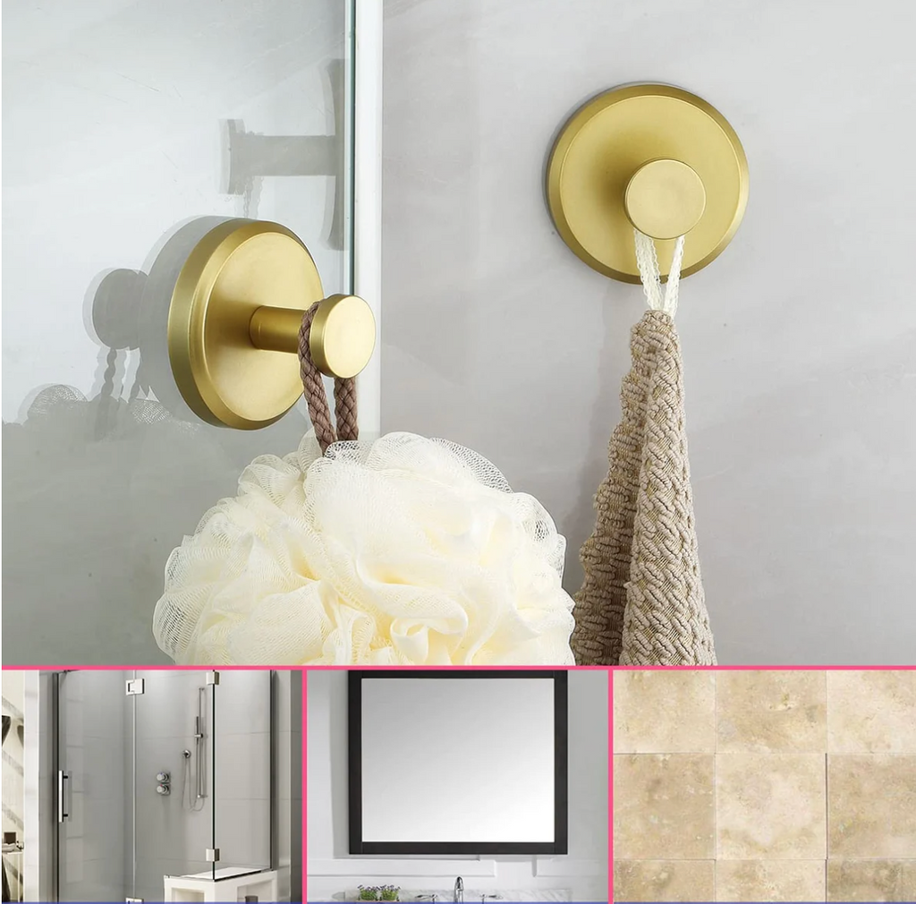 Wall-mounted bathroom hook set - Mountique