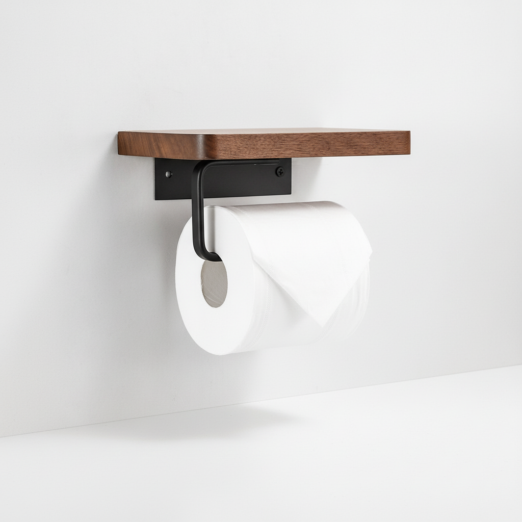 Wall-mounted wooden holder - WoodShelfie