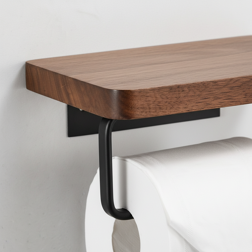 Wall-mounted wooden holder - WoodShelfie