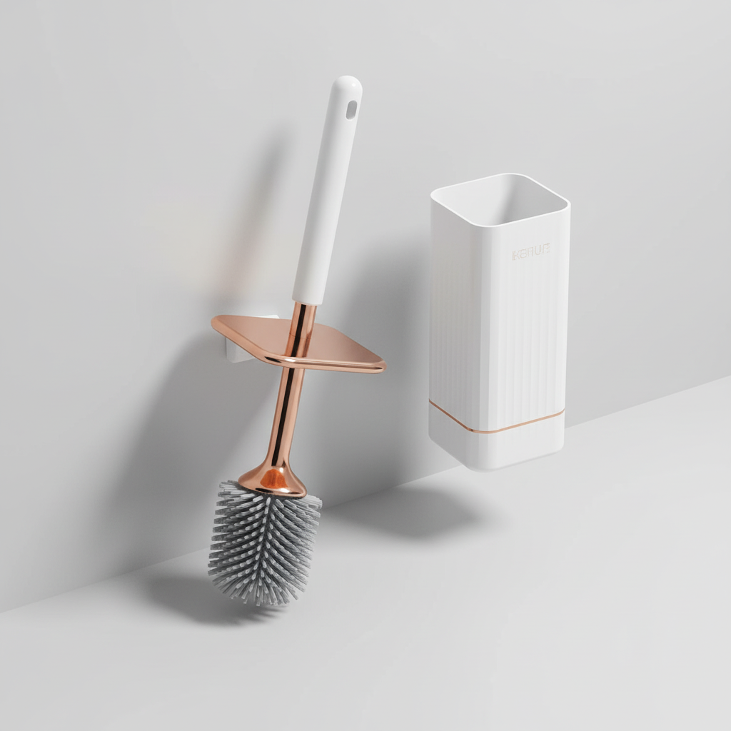 Wall-mounted toilet brush plastic - HygiaMount