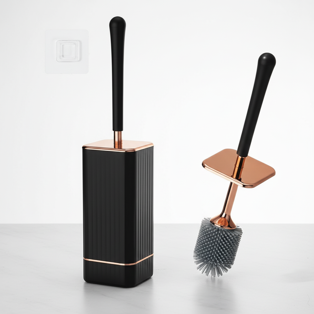 Wall-mounted toilet brush plastic - HygiaMount
