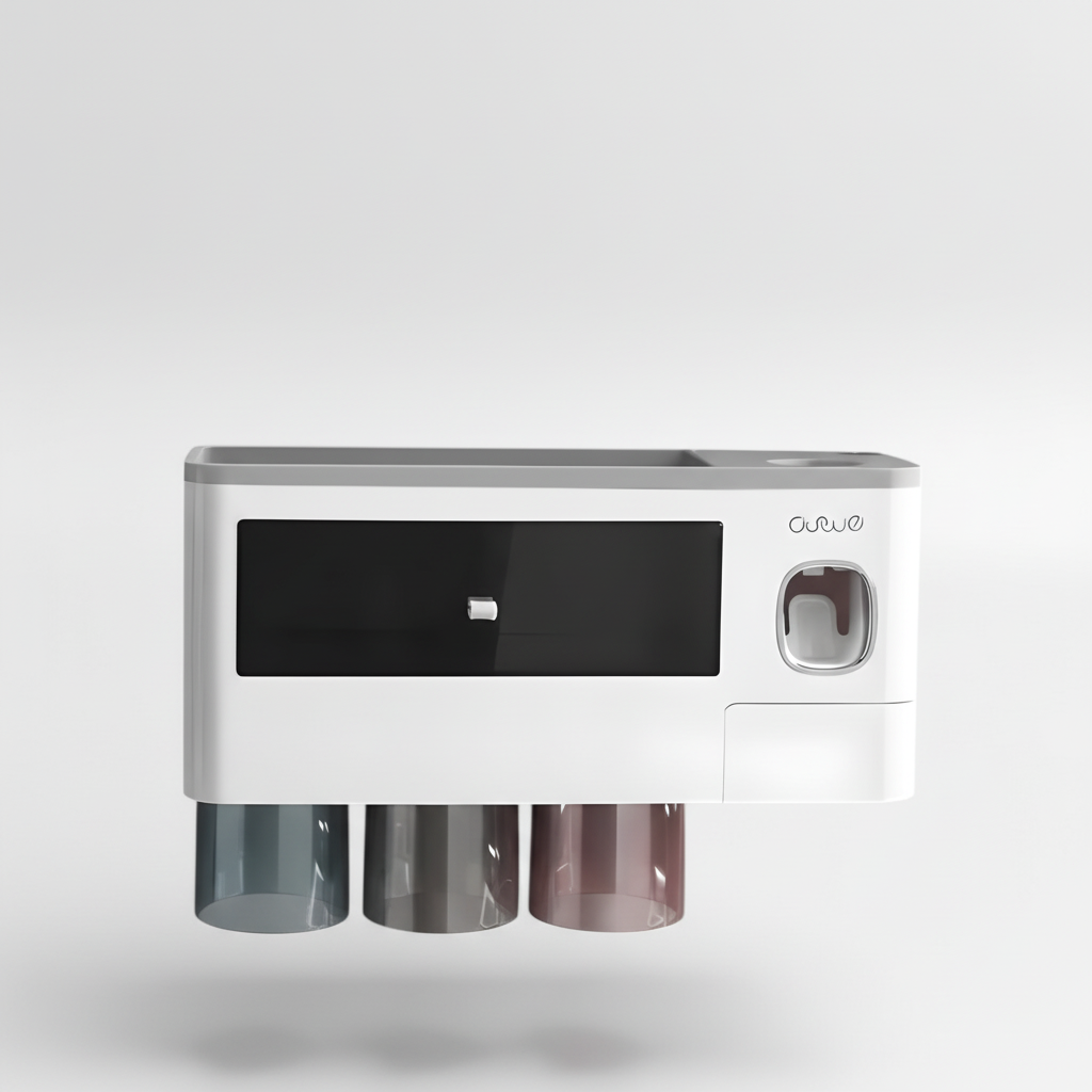 Wall-mounted toothbrush holder - HygiaHolder