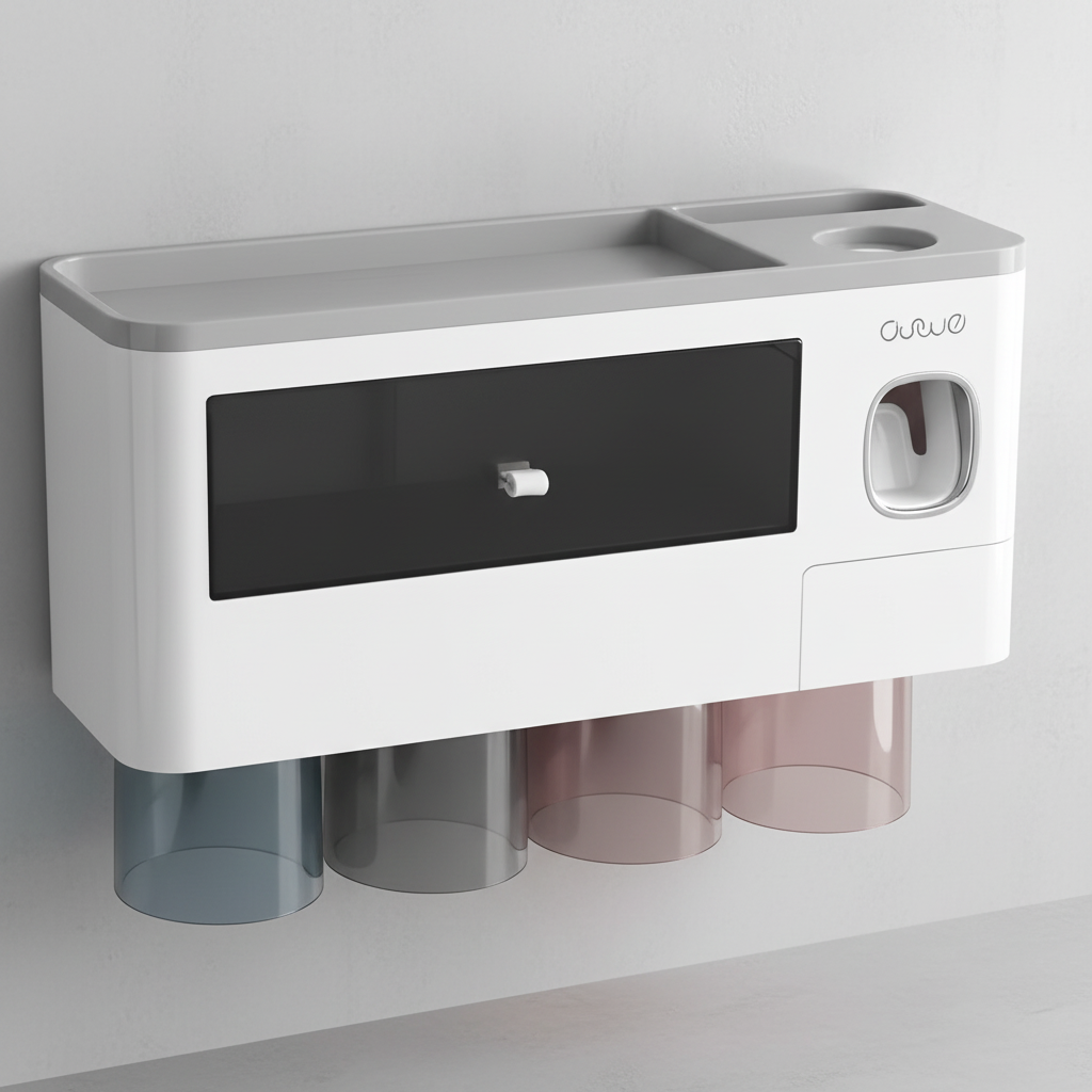 Wall-mounted toothbrush holder - HygiaHolder