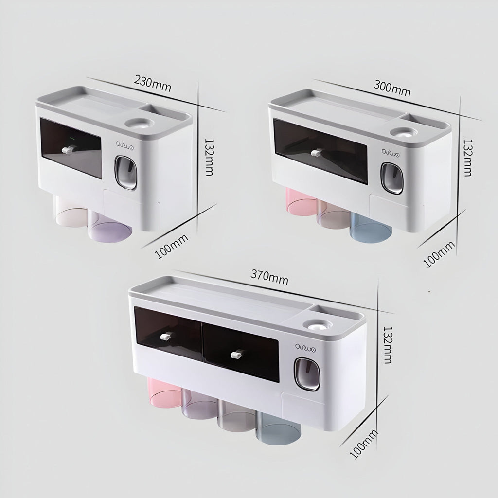 Wall-mounted toothbrush holder - HygiaHolder