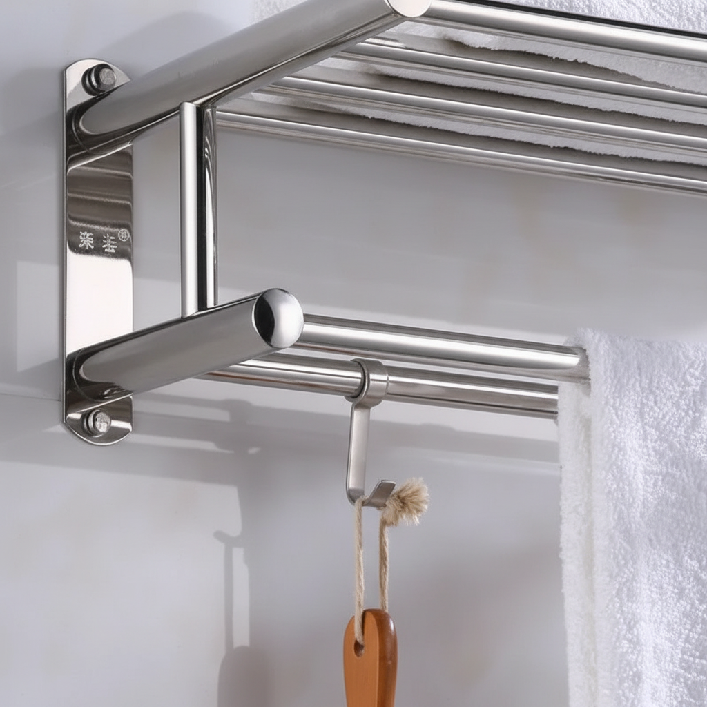 Wall-mounted stainless steel holder - Toweluxe