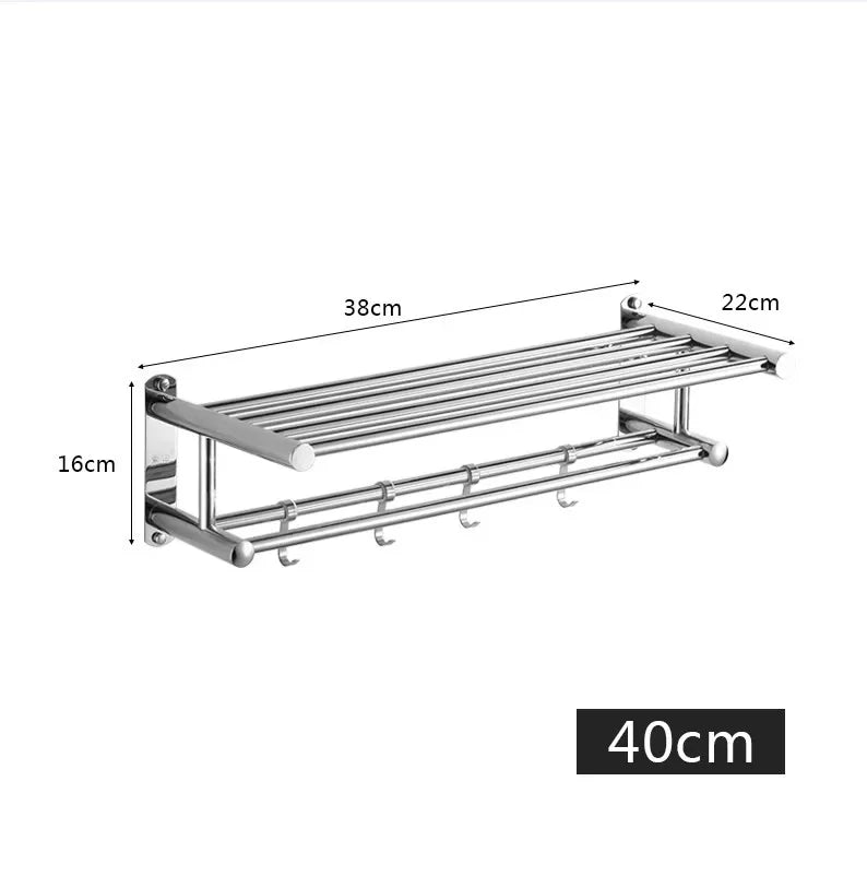 Wall-mounted stainless steel holder - Toweluxe