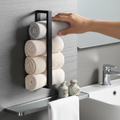 Wall-mounted towel holder made of stainless steel - Rollify
