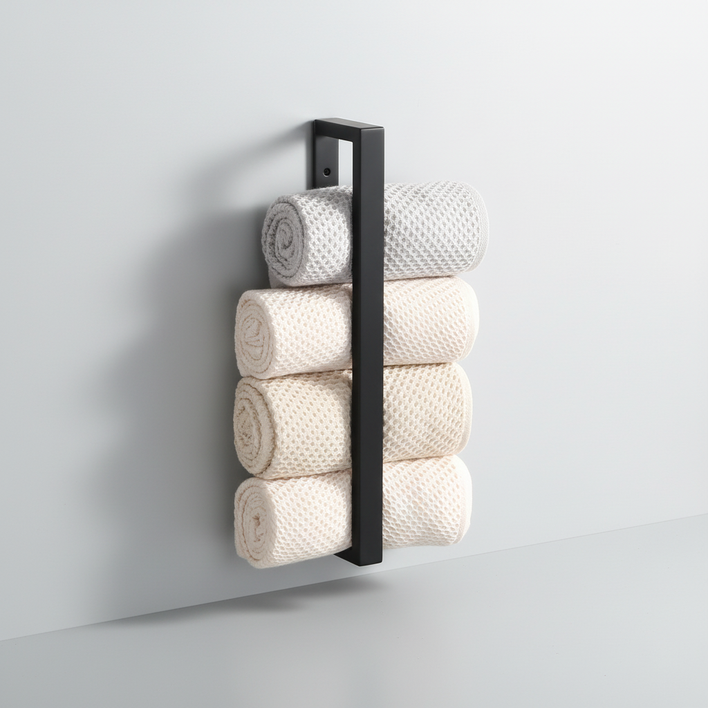Wall-mounted towel holder made of stainless steel - Rollify
