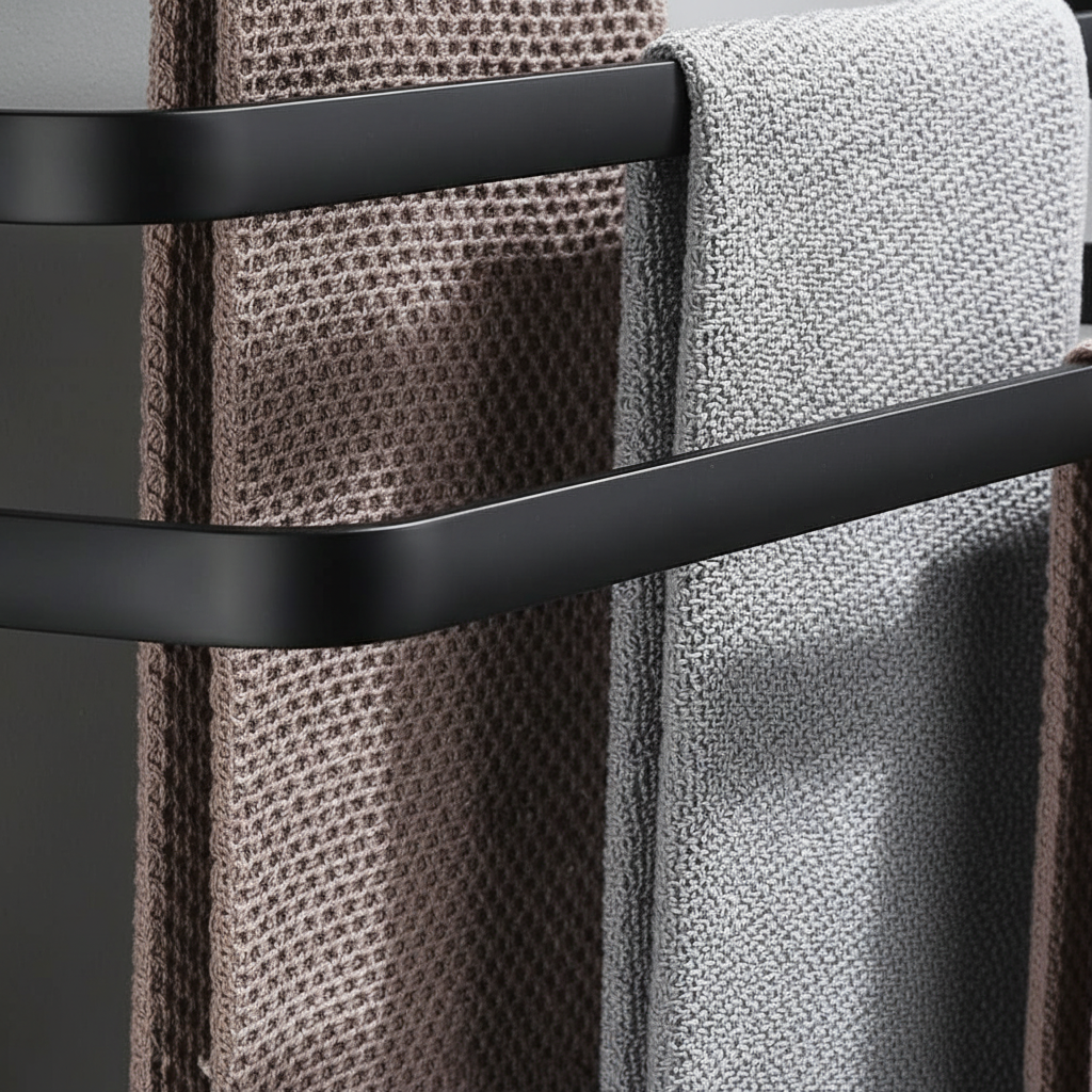 Wall-Mounted Towel Holder Made of Metal - SpaceHang