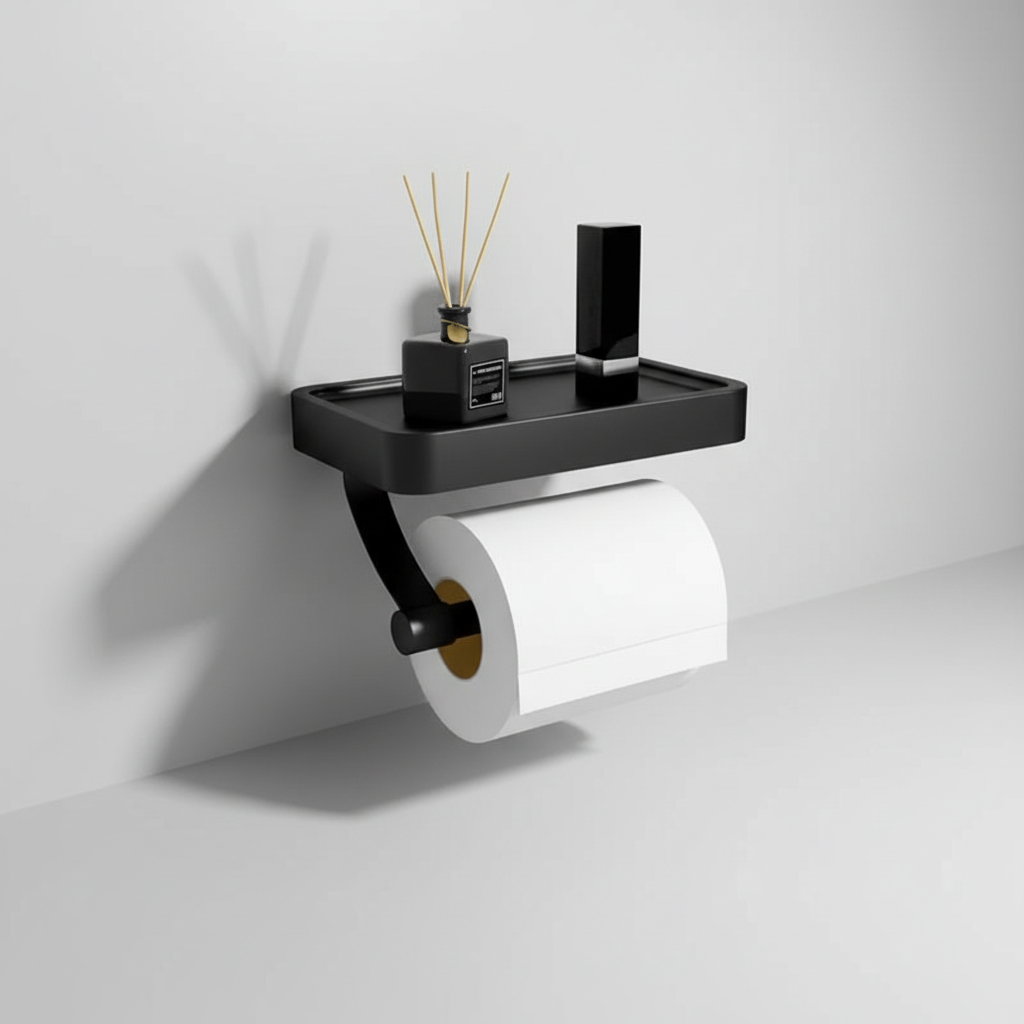 Wall-mounted toilet paper holder - RollDock