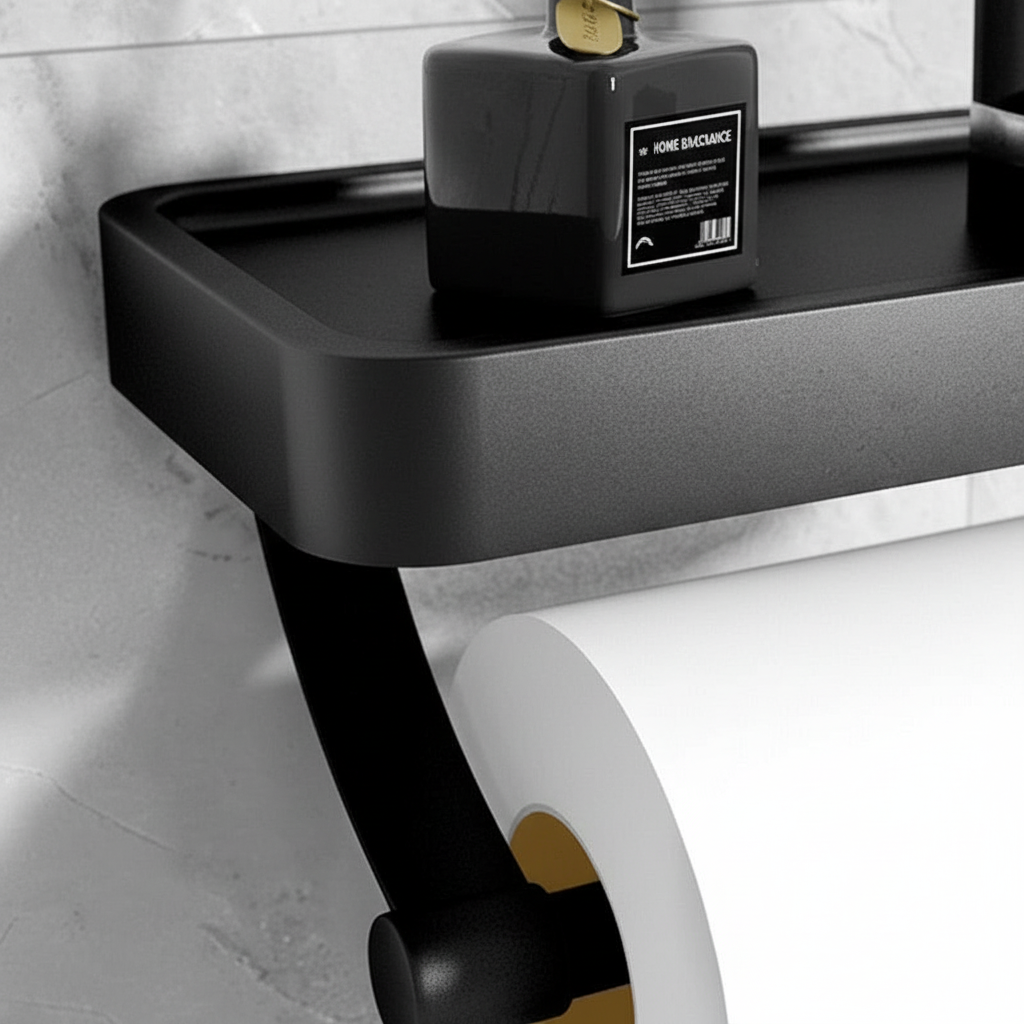 Wall-mounted toilet paper holder - RollDock