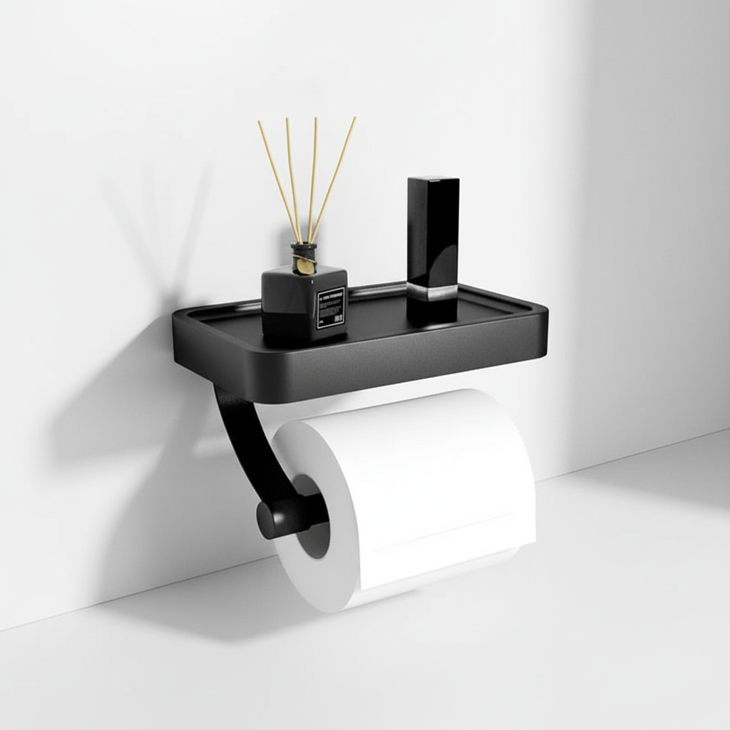 Wall-mounted toilet paper holder - RollDock