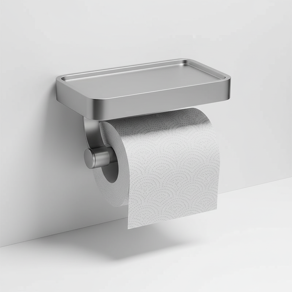 Wall-mounted toilet paper holder - RollDock