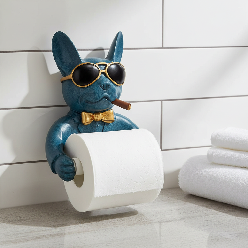 Wall-mounted toilet paper holder resin - PawMate