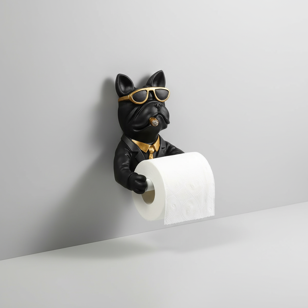 Wall-mounted toilet paper holder resin - PawMate