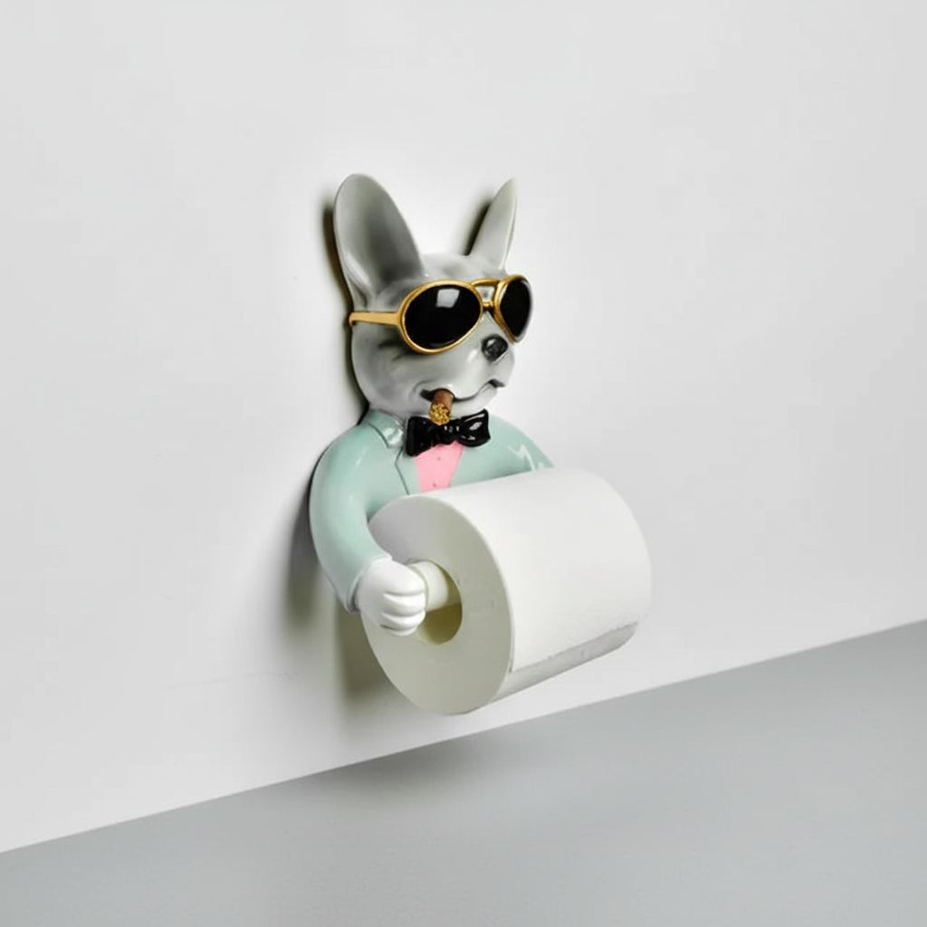 Wall-mounted toilet paper holder resin - PawMate