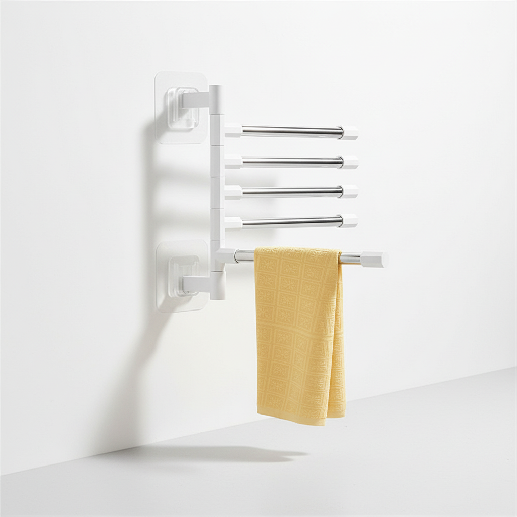Wall-mounted swivel towel holder - BathArmoro