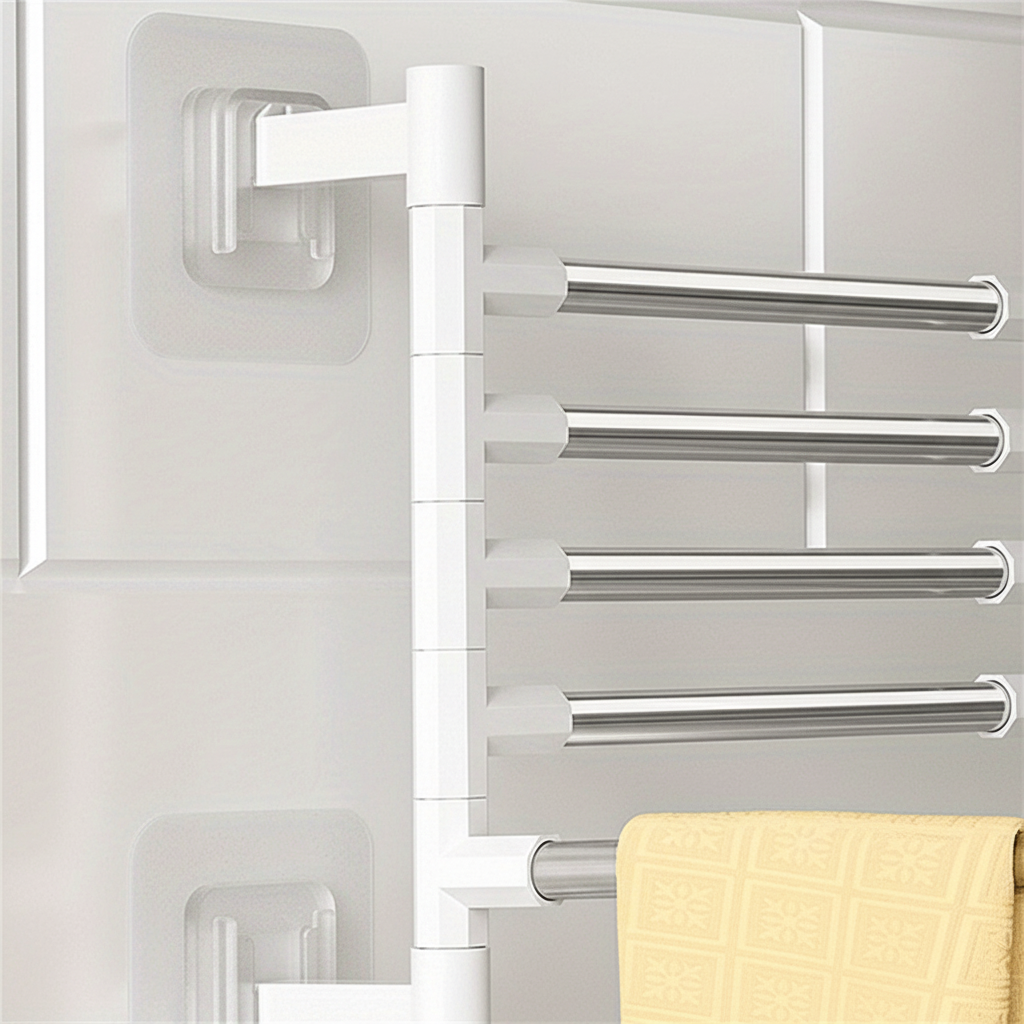Wall-mounted swivel towel holder - BathArmoro