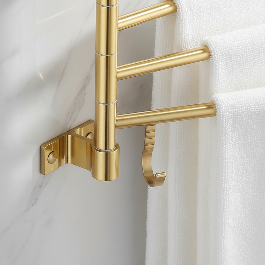 Wall-Mounted Triple Arm Design - TowelLattice