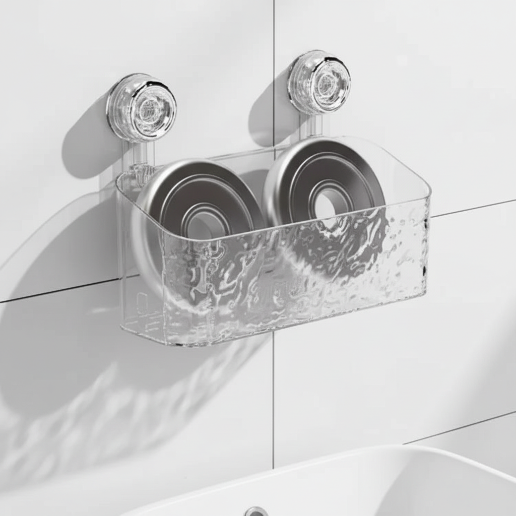 Wall Shelf with Suction Cup Mounting - Wallmira