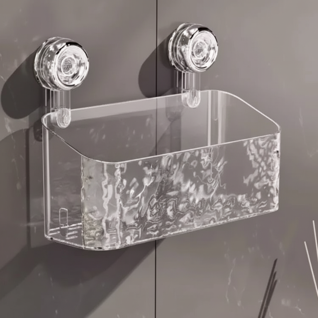 Wall Shelf with Suction Cup Mounting - Wallmira
