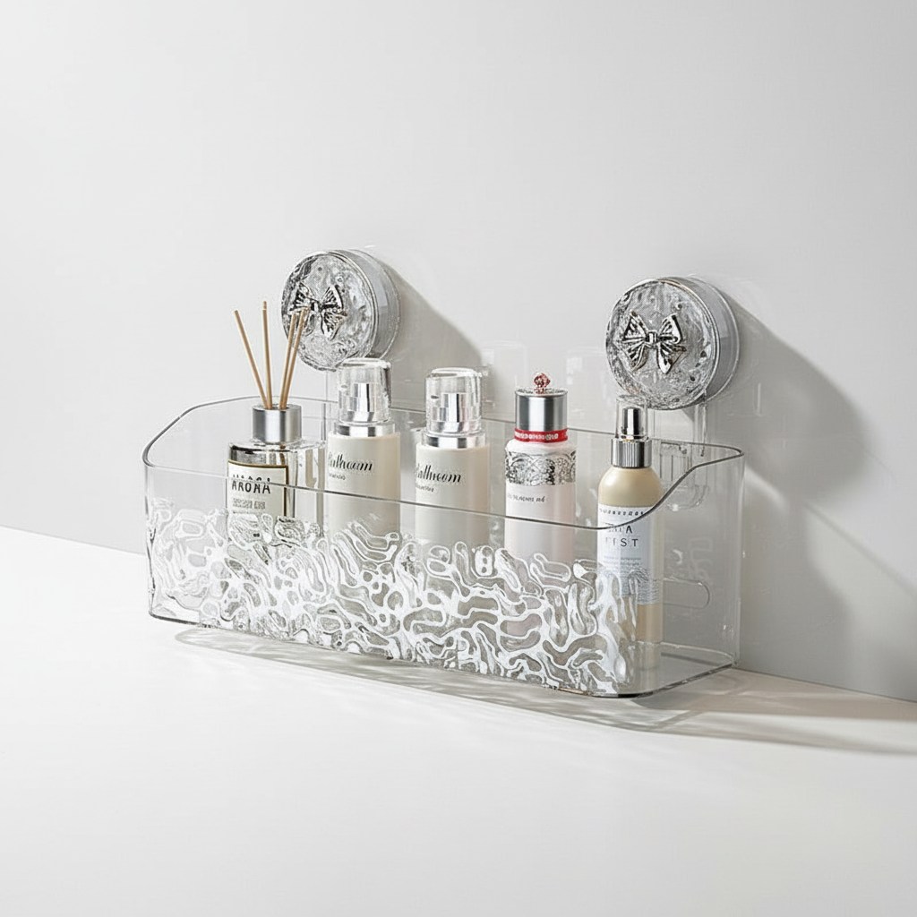 Wall Shelf with Suction Cup Mounting - Wallmira