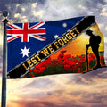 Australia Flag, Australia Day Flag Poppy. Lest We Forget, Gromet Flag