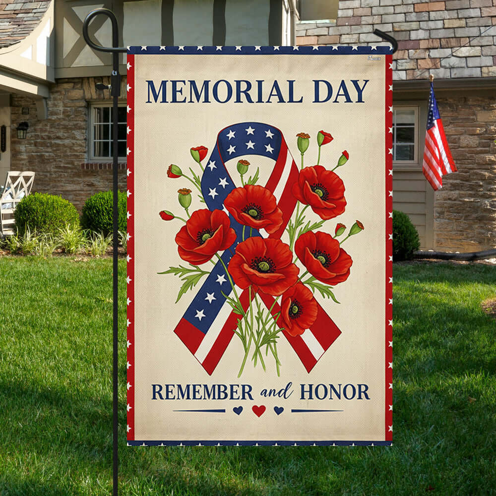 Memorial Day Remember And Honor Flag