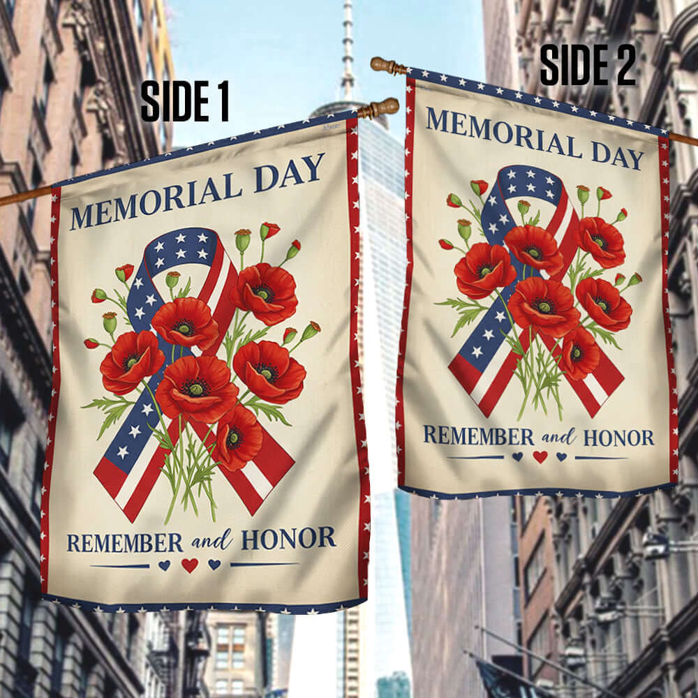 Memorial Day Remember And Honor Flag
