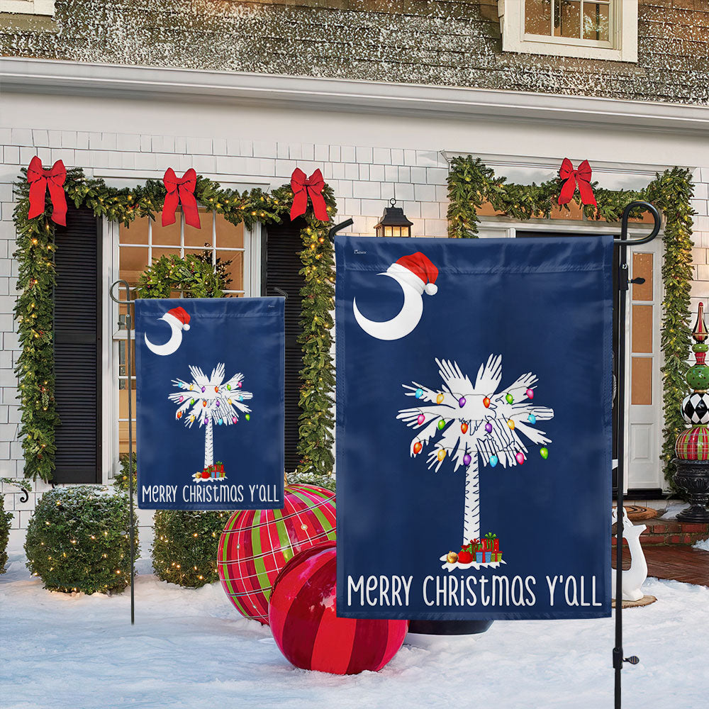 South Carolina Christmas Flag Merry Christmas Y'all