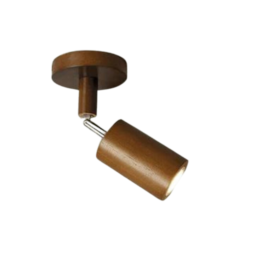 Adjustable Wooden Ceiling Spotlight - EcoLux