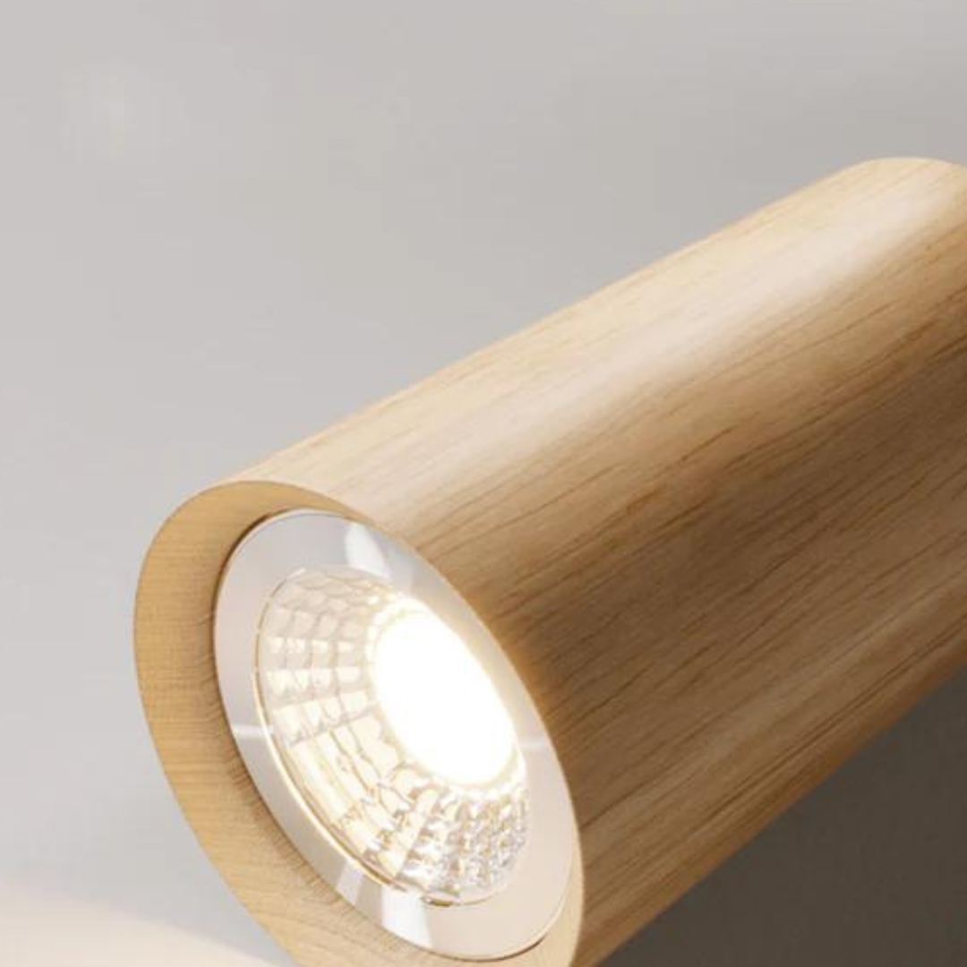 Adjustable Wooden Ceiling Spotlight - EcoLux