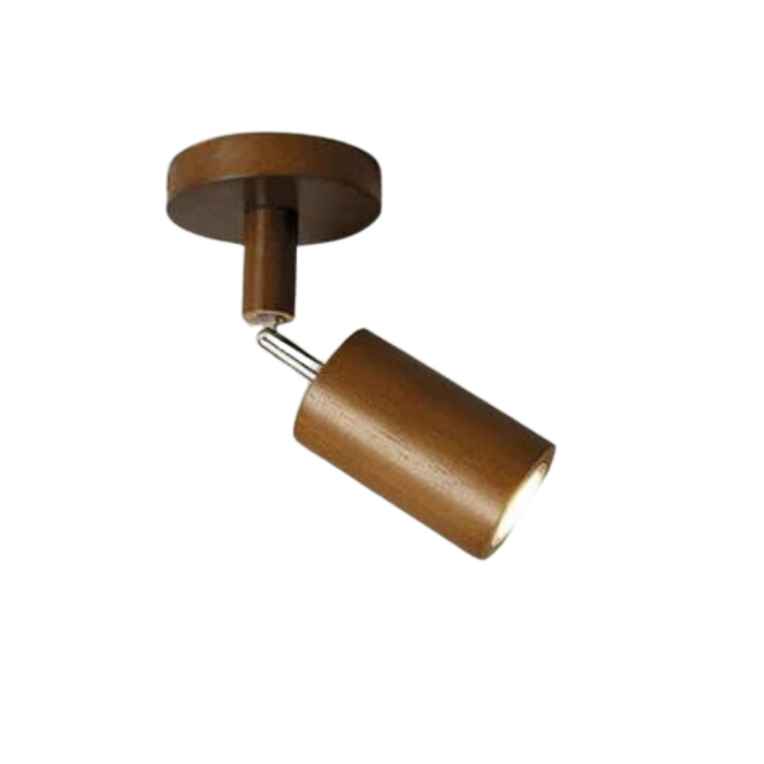 Adjustable Wooden Ceiling Spotlight - EcoLux
