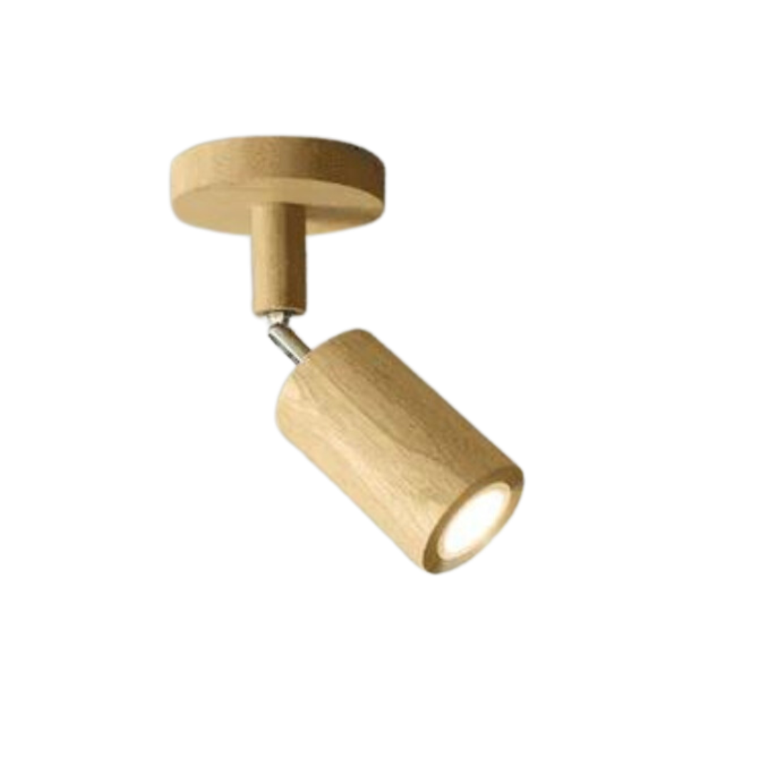 Adjustable Wooden Ceiling Spotlight - EcoLux