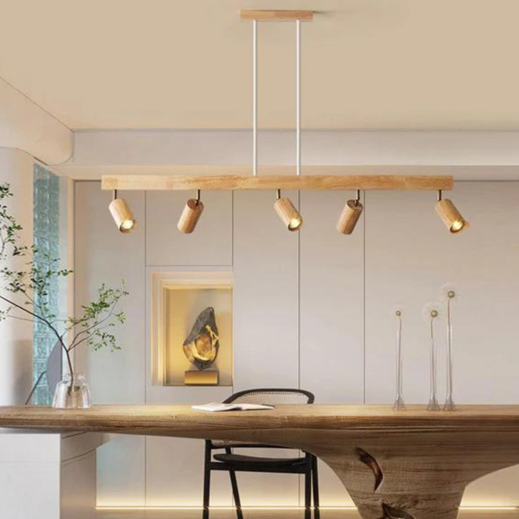 Adjustable Wooden Ceiling Spotlight - EcoLux