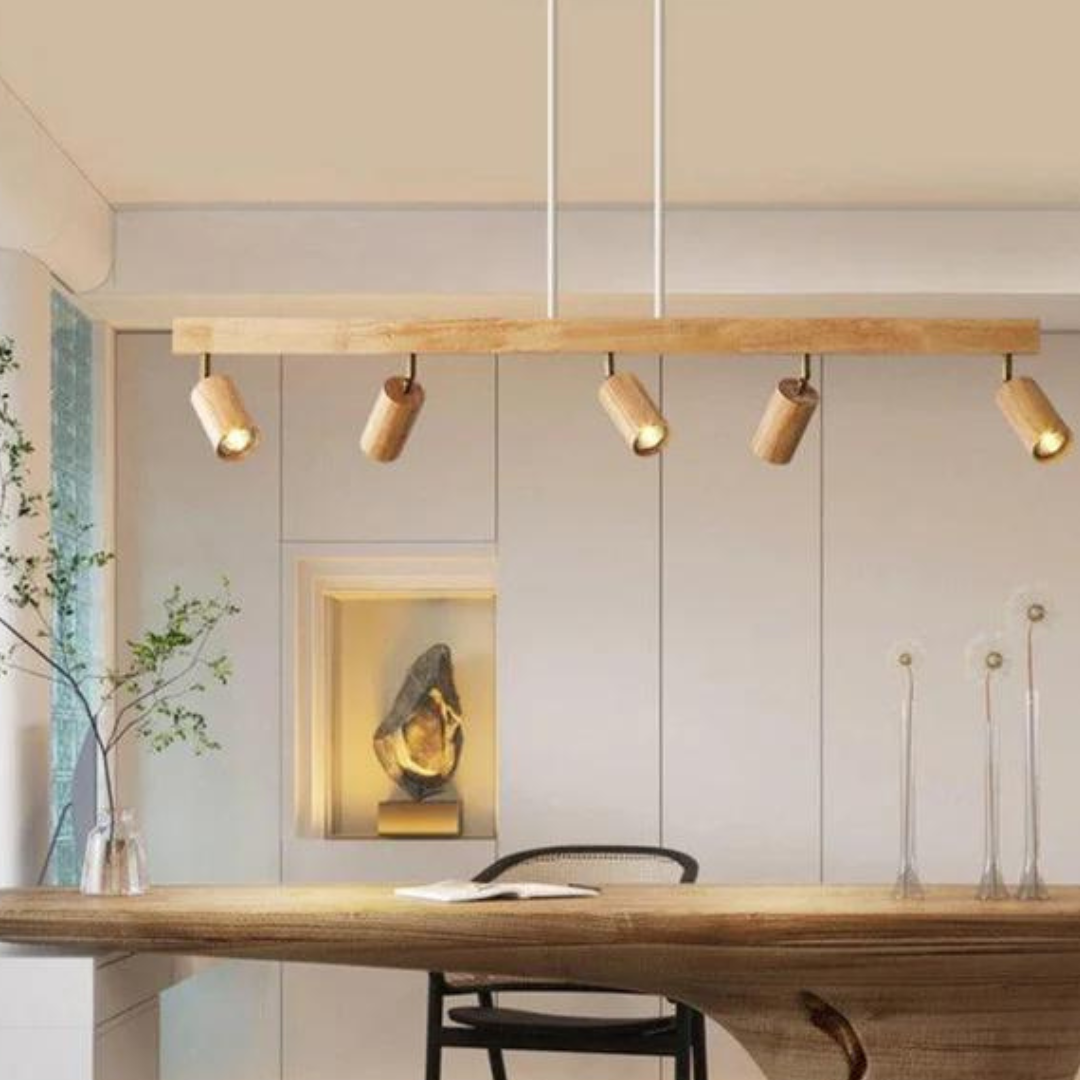 Adjustable Wooden Ceiling Spotlight - EcoLux
