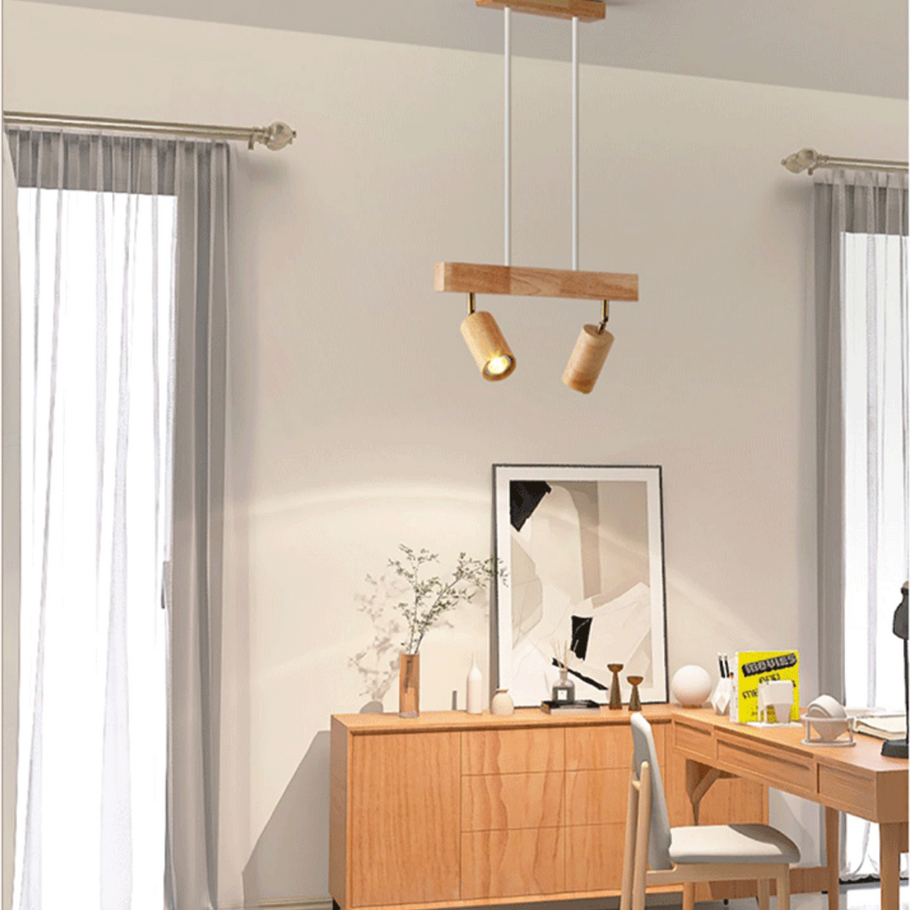 Adjustable Wooden Ceiling Spotlight - EcoLux