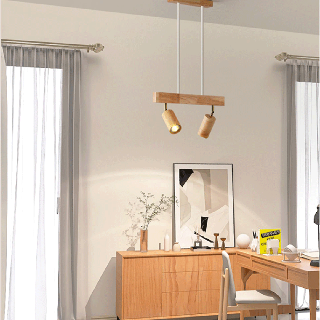 Adjustable Wooden Ceiling Spotlight - EcoLux