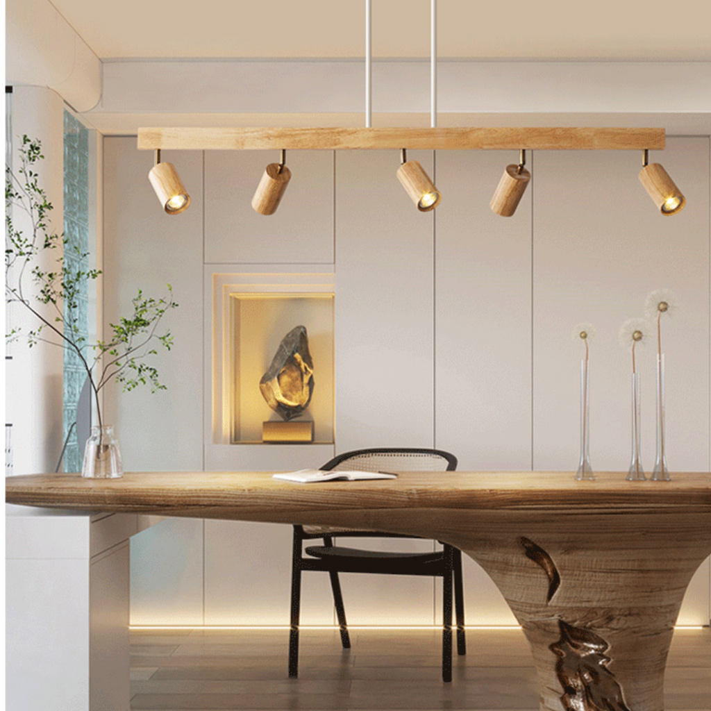 Adjustable Wooden Ceiling Spotlight - EcoLux