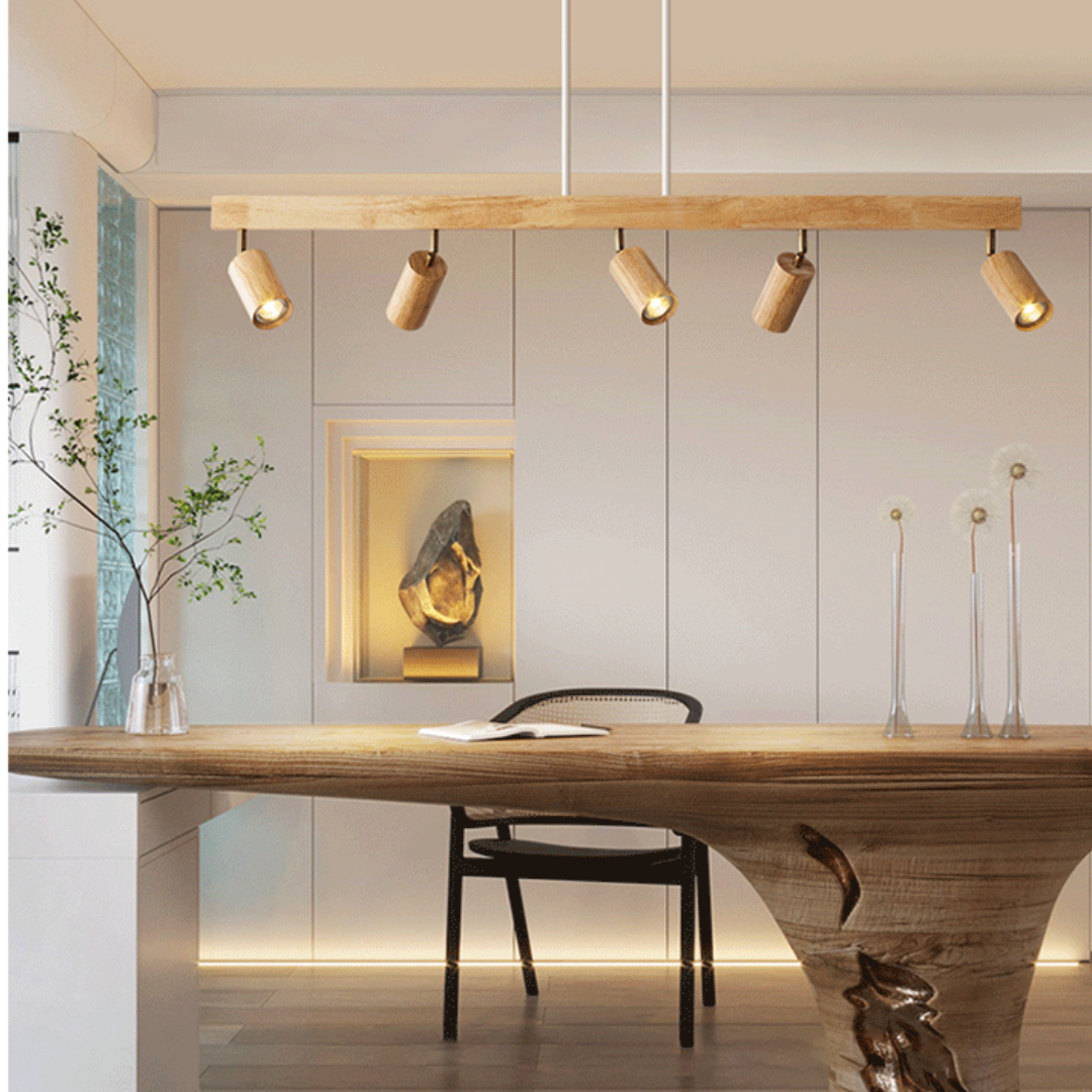 Adjustable Wooden Ceiling Spotlight - EcoLux