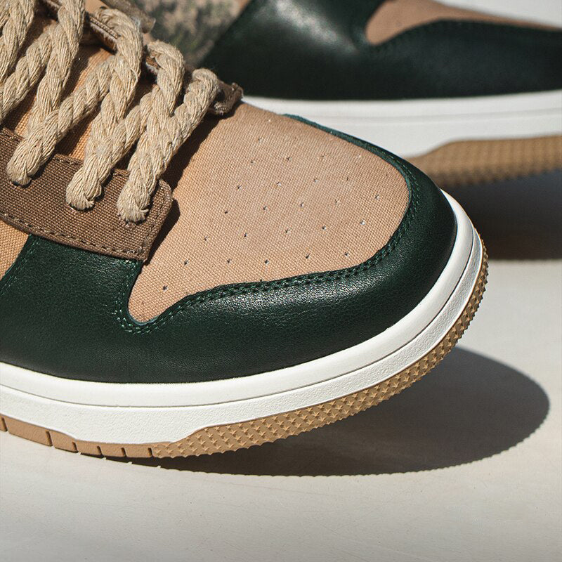 Artistic ladies and gentlemen's platform sneakers with wave design – Daiki