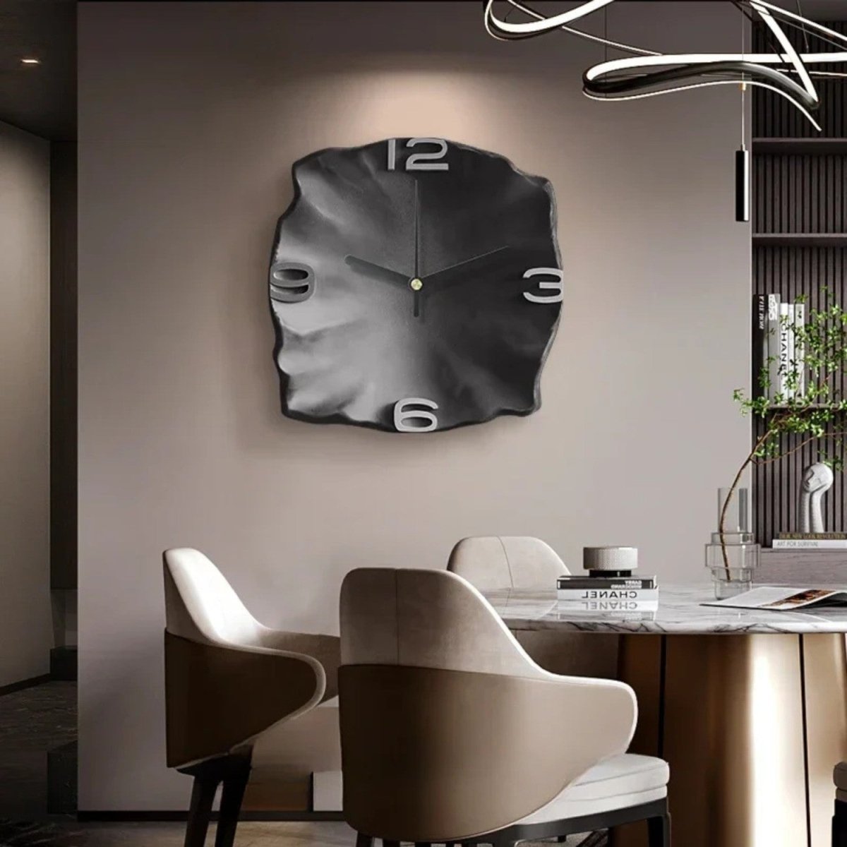 Artistic Sandstone 3D Quartz Wall Clock