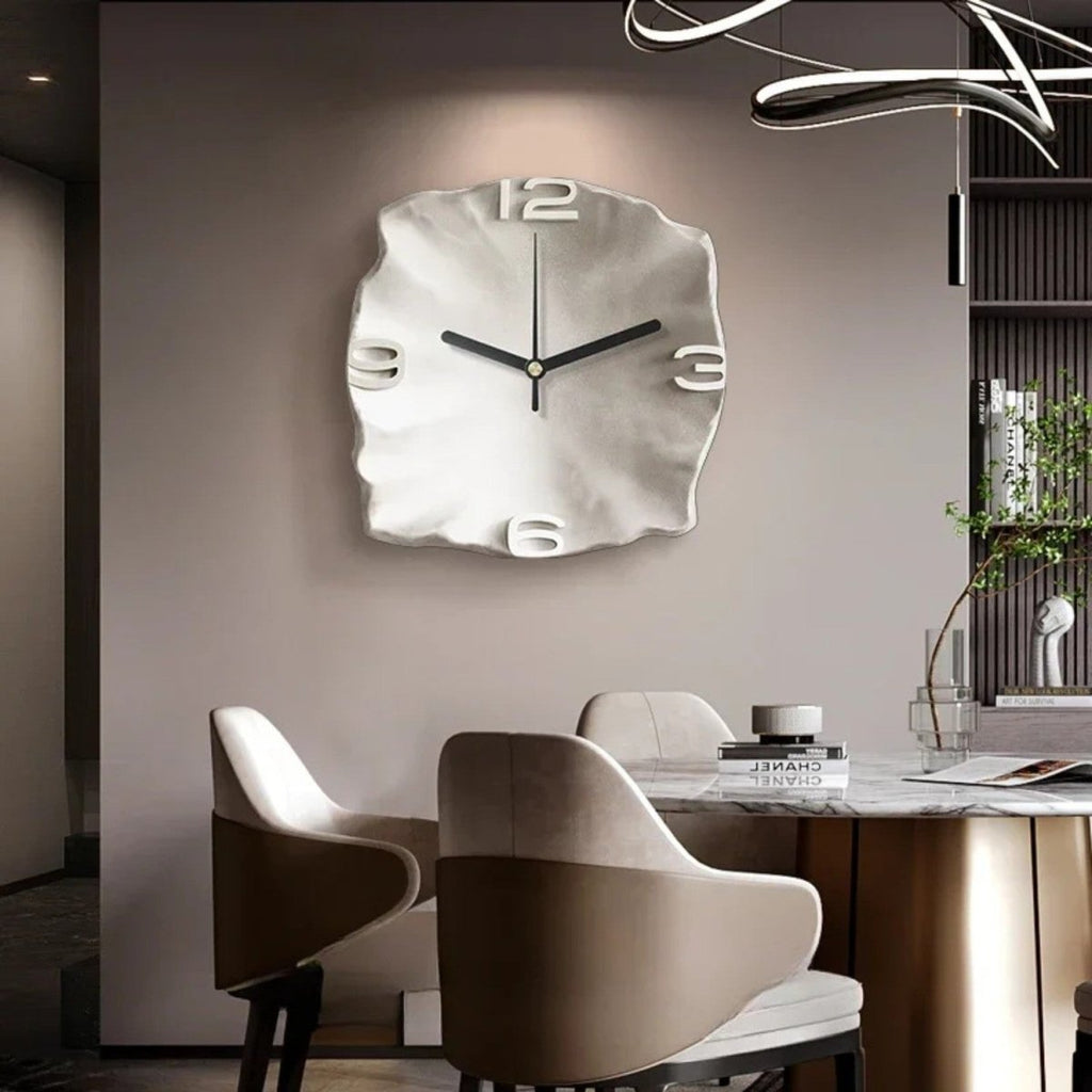 Artistic Sandstone 3D Quartz Wall Clock